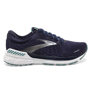 Brooks Adrenaline GTS 21 Stabila Löparskor Dam Marinblå / Turkos / Silver | 416-HRGUDT