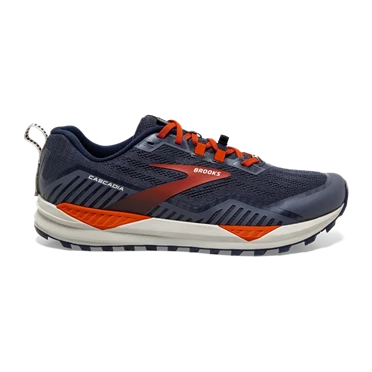 Brooks Cascadia 15 Trail löparskor Herr Marinblå / Orange | 405-LJXTZW