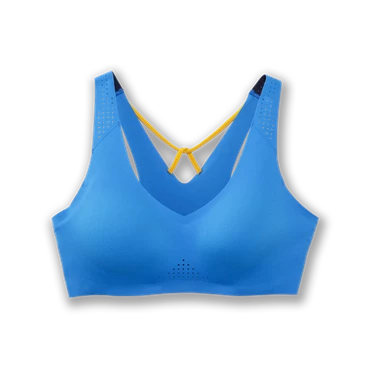 Brooks Dare V Neck Sport Bh Dam Blå | 753-FLYSRU