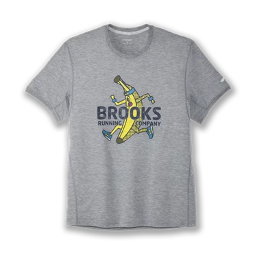 Brooks Distance Graphic Löpartopp Herr Grå | 089-RSEUMI