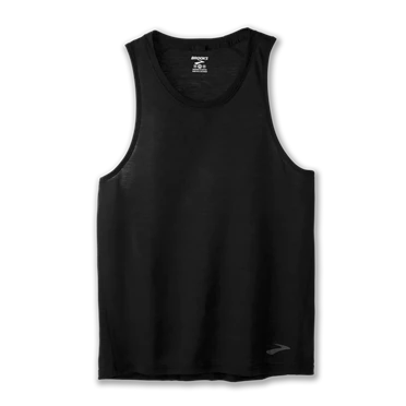 Brooks Distance Tank Löpartopp Herr Svarta | 593-AKWXOP