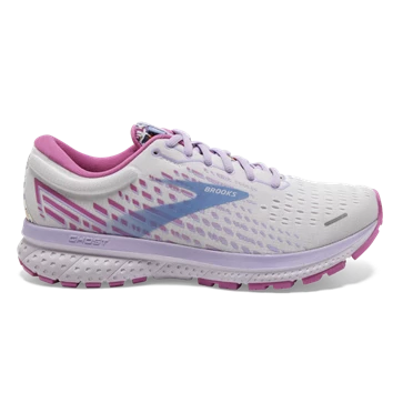 Brooks Ghost 13 Stabila Löparskor Dam Vita / Rosa | 857-UOSTXR