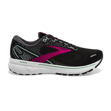 Brooks Ghost 14 Stabila Löparskor Dam Svarta / Rosa | 789-REFKWQ