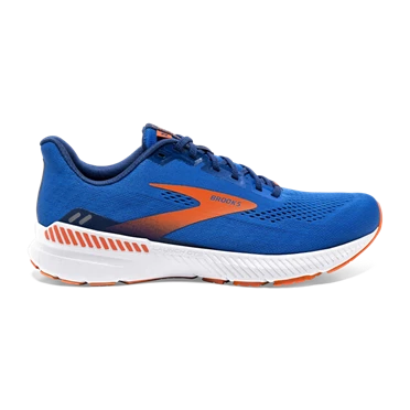 Brooks Launch GTS 8 Stabila Löparskor Herr Blå / Orange / Vita | 693-WZNOSC