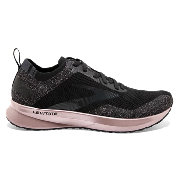 Brooks Levitate 4 Stabila Löparskor Dam Svarta / Rosa Guld | 190-CTYNWU