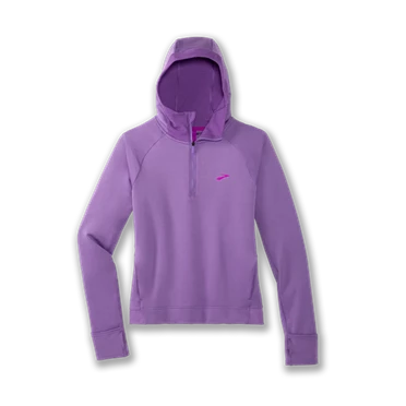 Brooks Notch Thermal Hoodie Löpning Jacka Dam Lila | 205-ETBQYZ