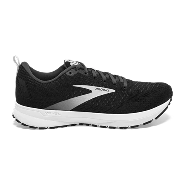 Brooks Revel 4 Stabila Löparskor Dam Svarta / Silver | 264-QPNKHU